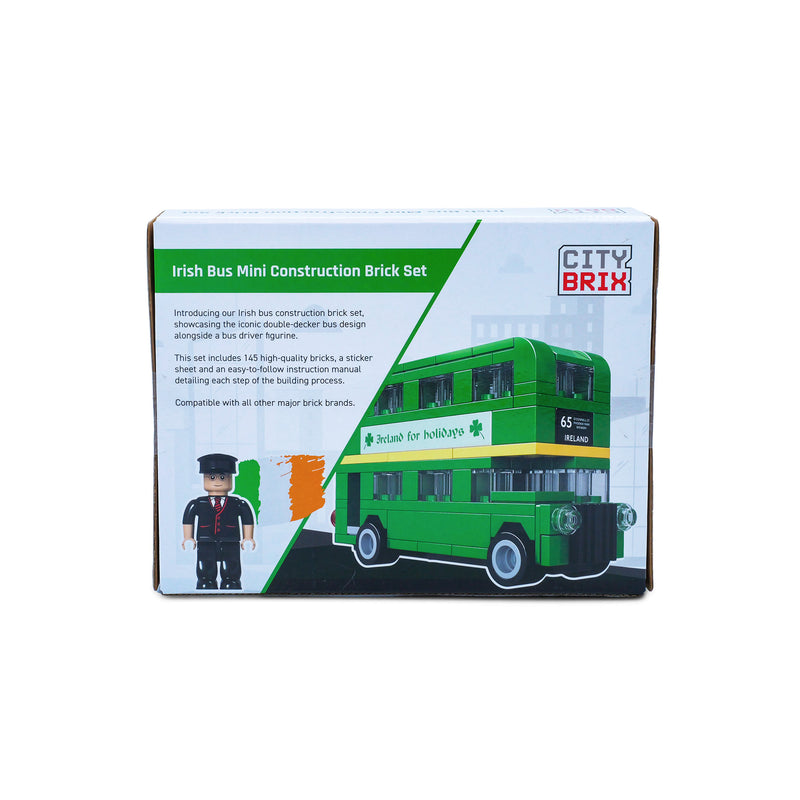 Small Green Ireland Bus bricks set - 145pcs