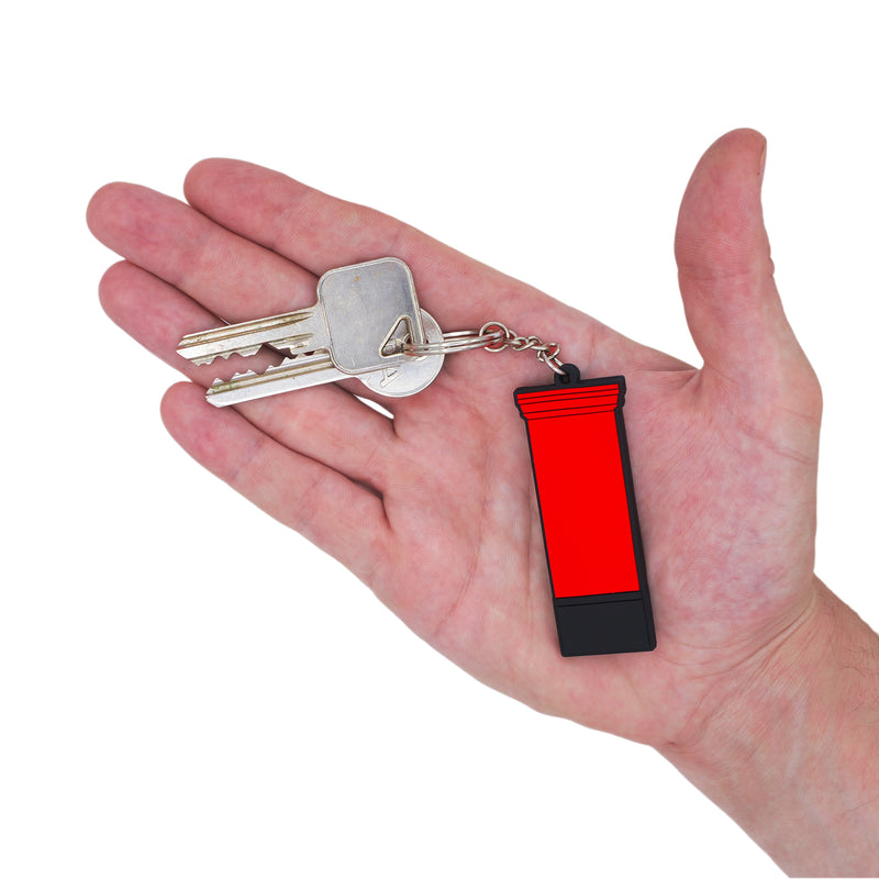 Red Post Box keyring