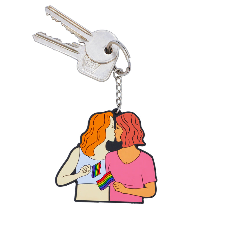 Female LGBT Keyring