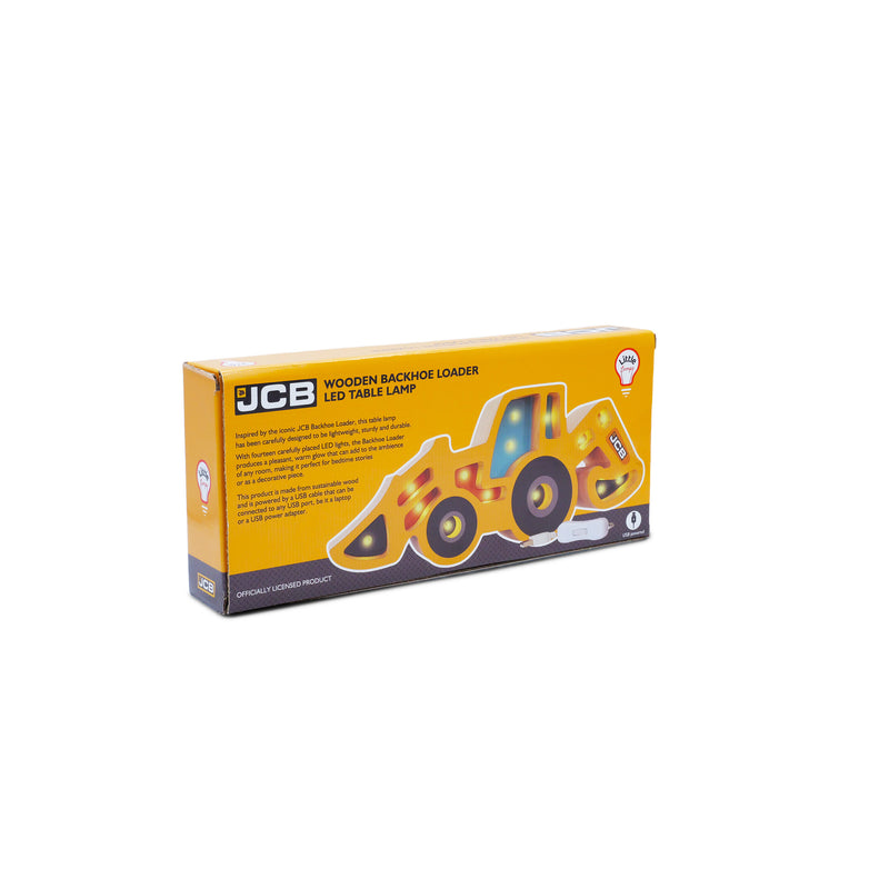 JCB Backhoe Wooden Nightlight