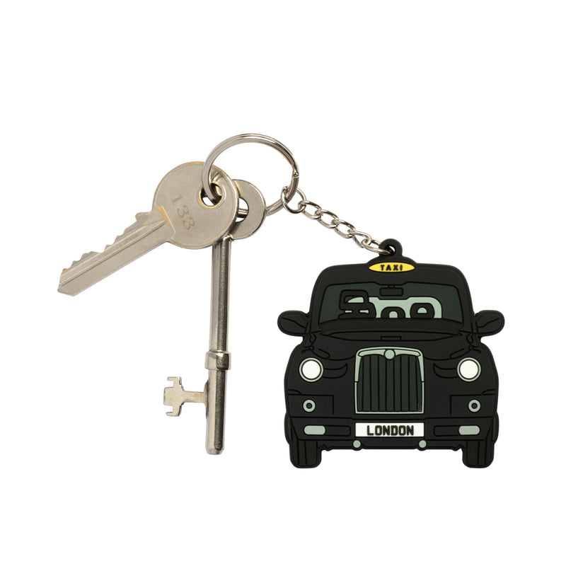 Black Taxi Keyring