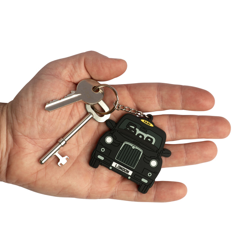 Black Taxi Keyring