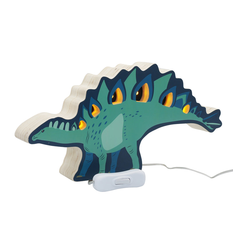 Stegosaurus Dinosaur Wooden Nightlight