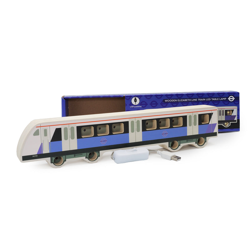 Elizabeth Line Wooden Nightlight