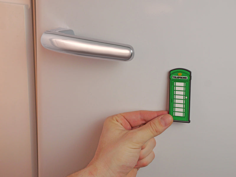 Green Irish Rubberised Telephone Box Magnet