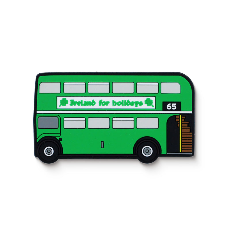 Green Irish Bus Magnet