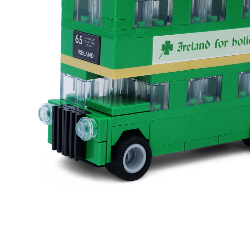 Small Green Ireland Bus bricks set - 145pcs