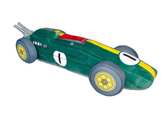 Green Vintage Racing Car Soft Toy