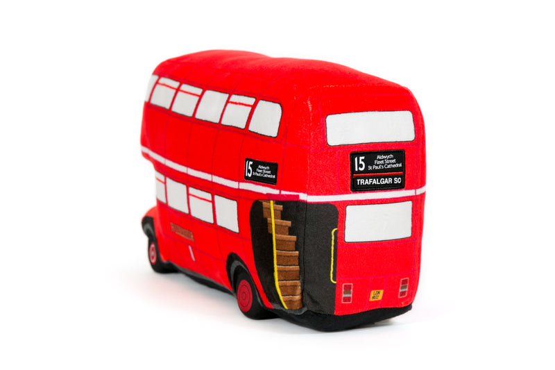 Vintage London Bus Soft Toy