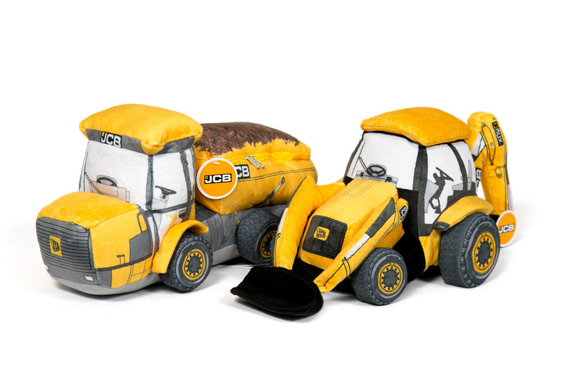 JCB Backhoe Digger Soft Toy