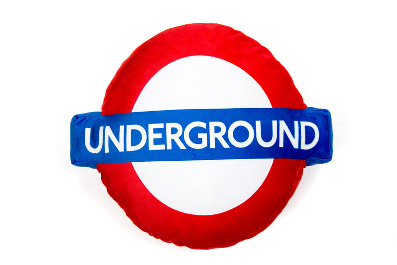 London Underground Roundel Logo Cushion
