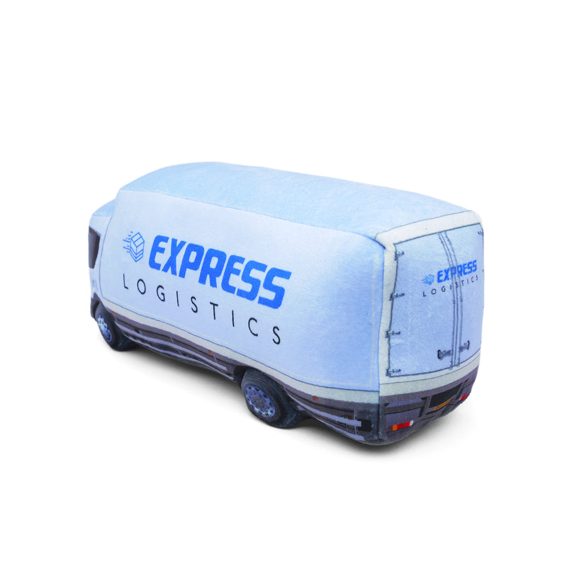 Cute Delivery Lorry Soft Toy with Face