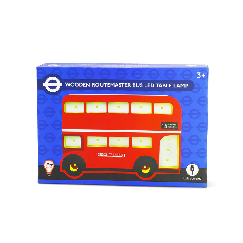 London Routemaster Bus Wooden Night Light