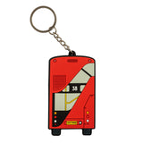 Modern Bus Front/Rear View Keyring