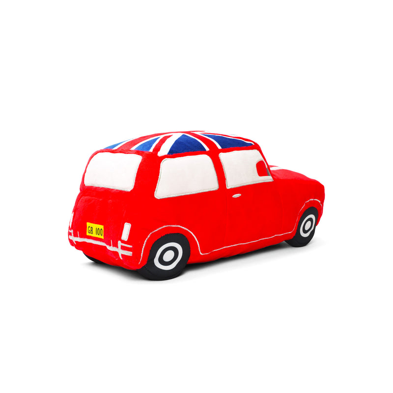 Vintage Plush Union Jack Mini Cooper Car
