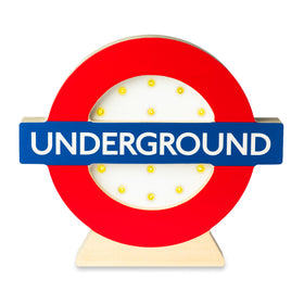 Underground Roundel Wooden Nightlight