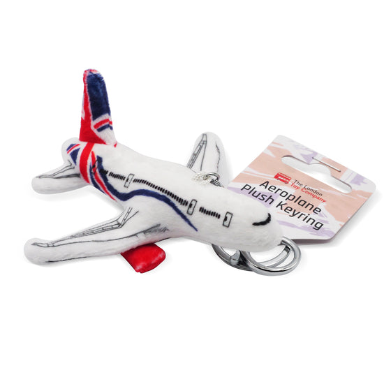 787 Aeroplane Plush Keyring