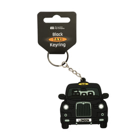 Black Taxi Keyring