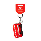 Vintage London Bus Plush Keyring