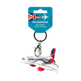 787 Aeroplane Plush Keyring