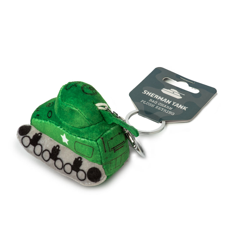 Sherman Tank Bag Charm / Plush Keyring