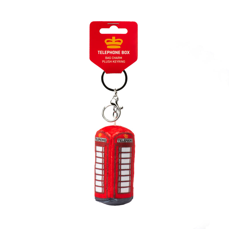 Telephone Box Bag Charm / Plush Keyring