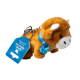 Scottish Highland Cow Bag Charm / Plush Keyring