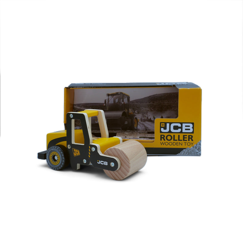 JCB Road Roller Wooden Toy