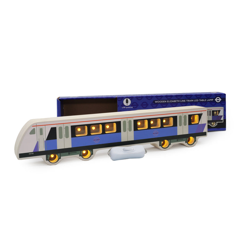 Elizabeth Line Wooden Nightlight