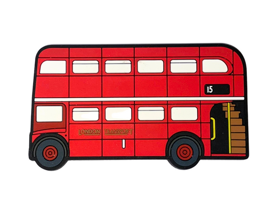Vintage London Bus Rubberised Magnet