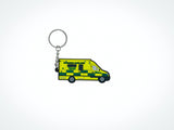 Ambulance Keyring with Metal Keychain