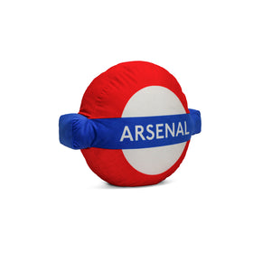 London Underground Arsenal Roundel Logo Cushion