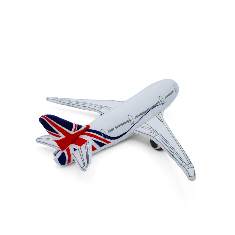 Union Jack 787 Plane Soft Toy