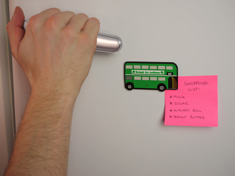 Green Irish Bus Magnet