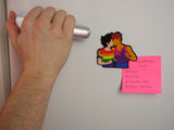 Male LGBTQ+ Pride Rubberised Magnet