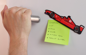 Red Racing Car Magnet