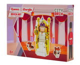 CityBrix Queen & Corgis Brick Construction Set