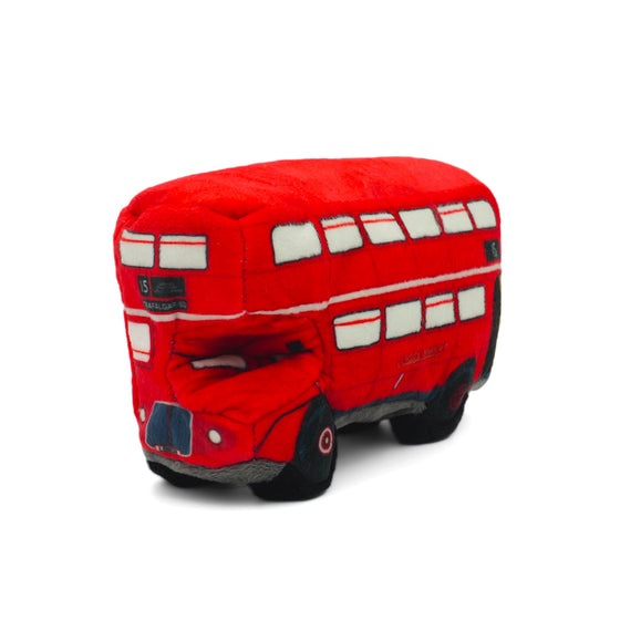 Vintage London Bus Dog Toy