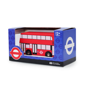 Modern London Bus Wooden Pull-Along