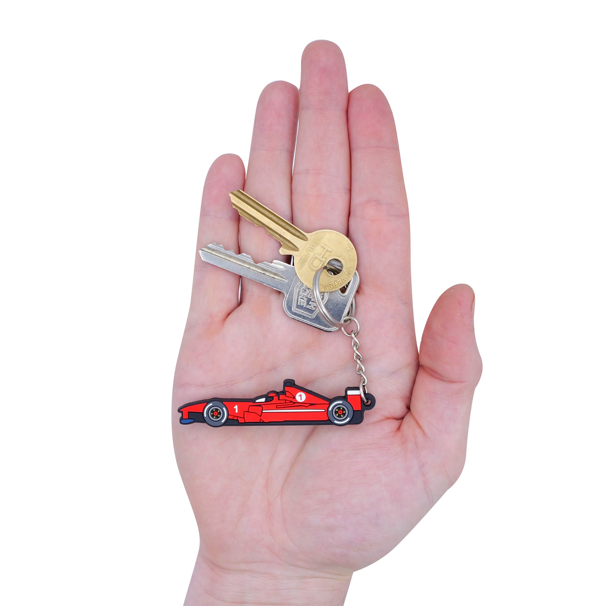 Super Car Key Rings Red Racing Car Keyring