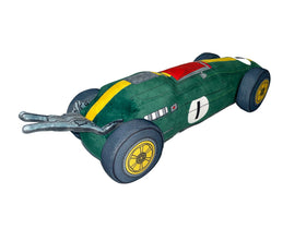 Green Vintage Racing Car Soft Toy