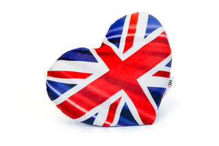Union Jack Heart Shaped Cushion