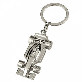 Racing Car Metal Keyring