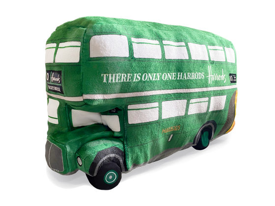 London Routemaster Bus Soft Toy - Green Harrods Edition