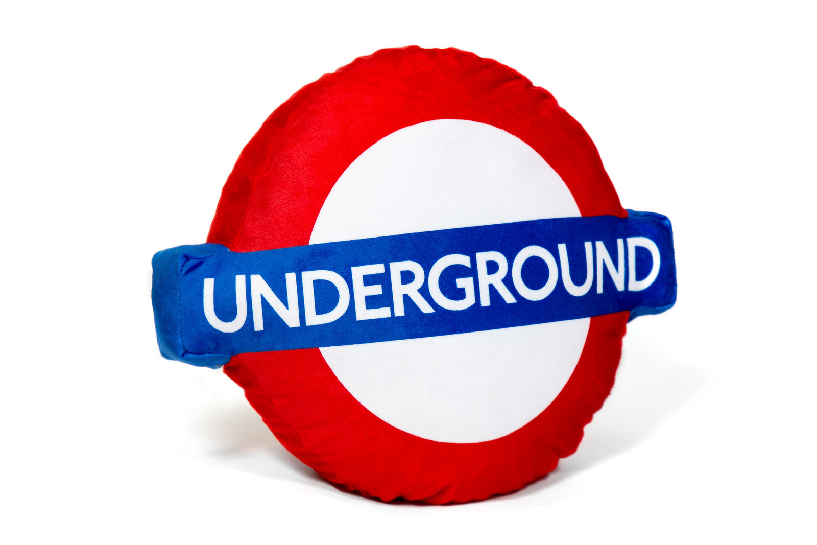 Underground Rundel London Underground Roundel Logo Cushion