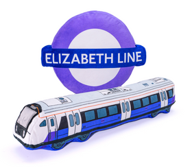 Elizabeth Line Roundel Logo Cushion